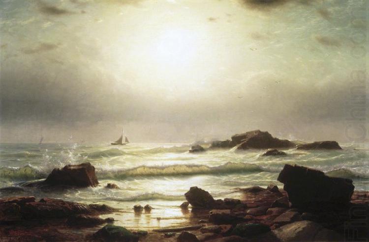 Sail Boats Off a Rocky Coast, William Stanley Haseltine